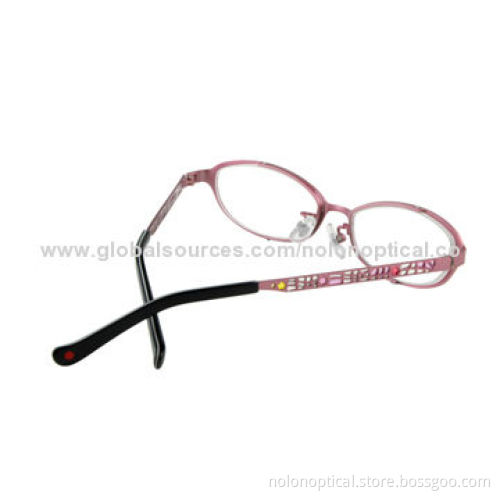 Beautiful Metal Girls' Eyeglass Frame, Logos Can be Printed